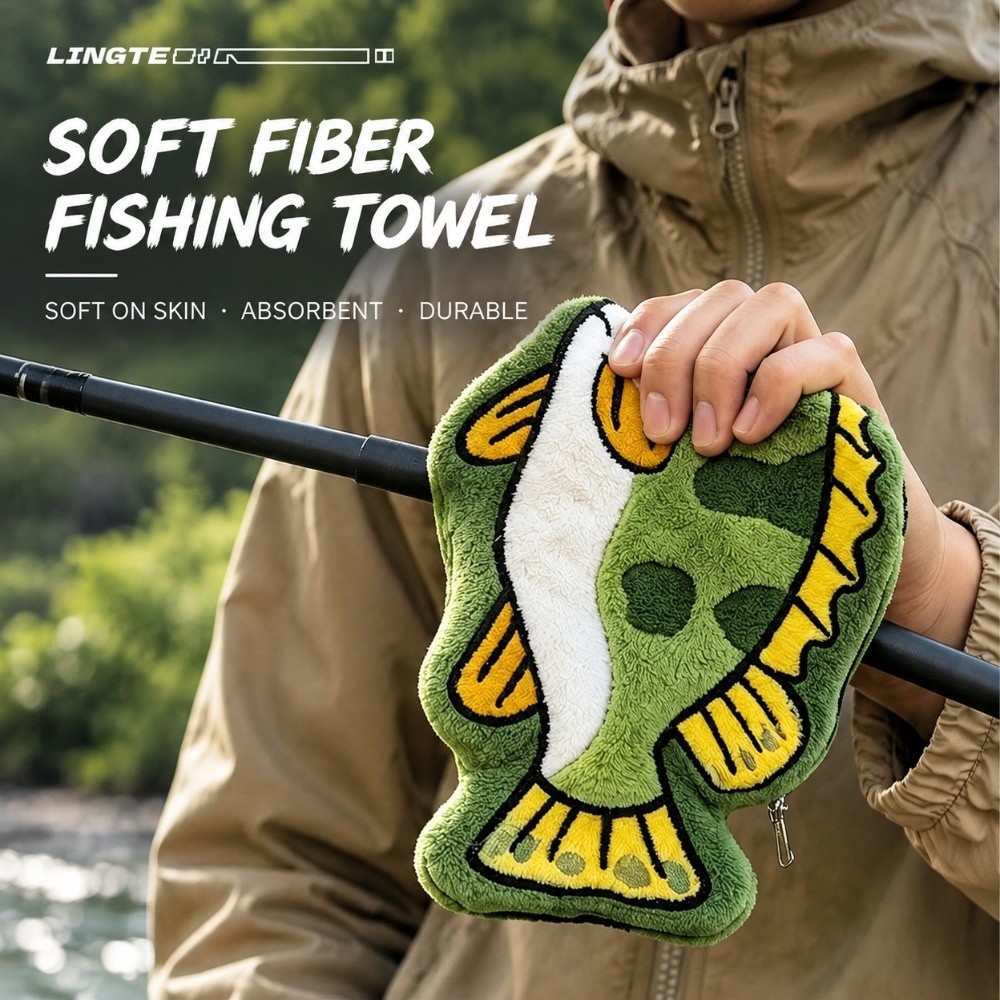 Golf Towel - Absorbent Fishing Hand Towel Hanging Quick