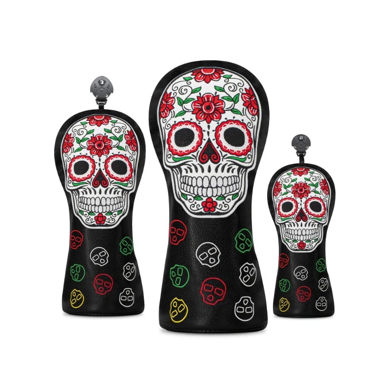 Golf Tees - Golf Skull Skeleton Head Cover Set
