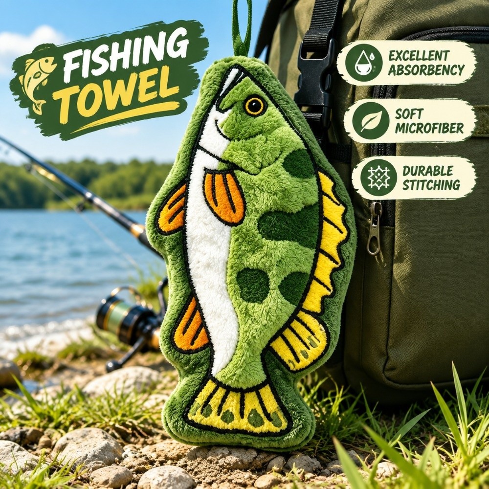 Absorbent Fishing Hand Towel H - Golf Towel recension och pris