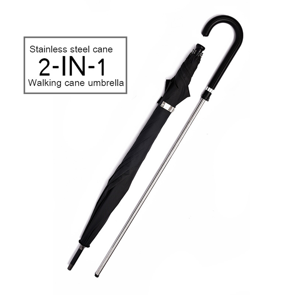 Walking Cane Stick Self Defens - Golf Umbrella Large recension och pris