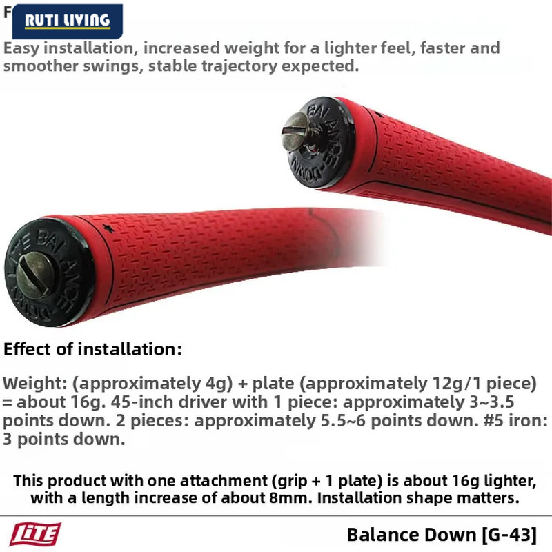 Original Golf Club Grip Lead W - Golf Equipment Weight recension och pris