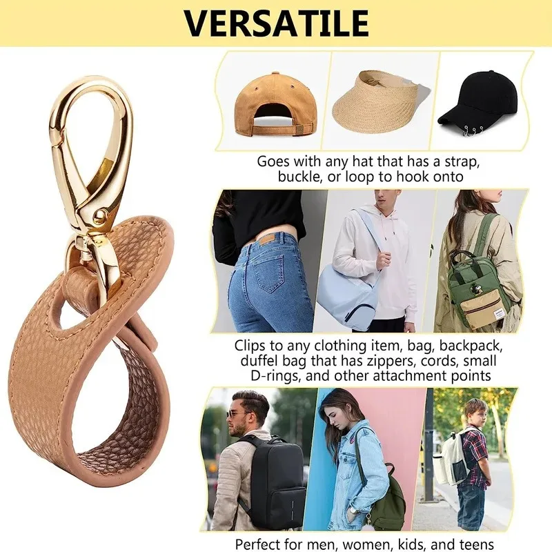 Travel Hat Clip Leather Simple - Golf Gloves recension och pris